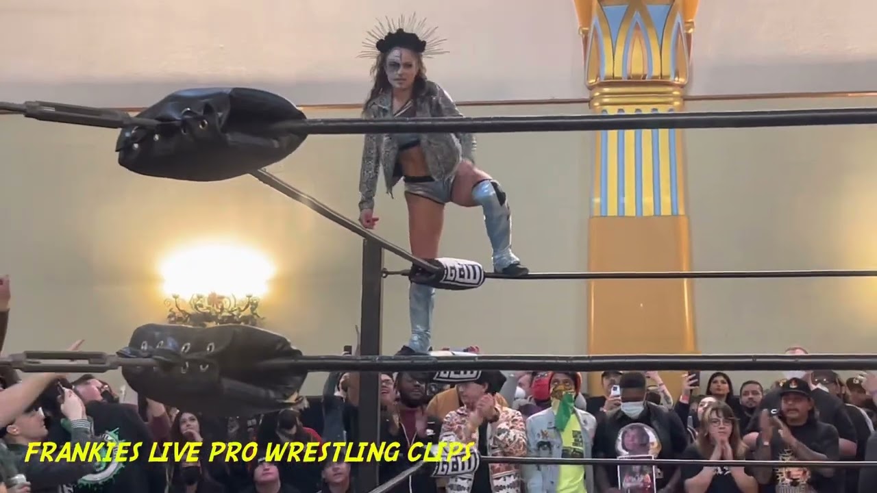 Thunder Rosa entrance - GCW Coldest Winter - Los Angeles CA