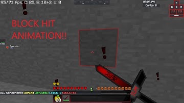 how to do block hit animation(+ block hit tutorial) reuploaded