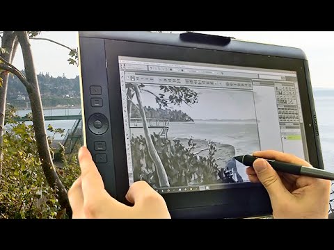 Distant Beach - Digital Painting Outdoors #19 - Distant Beach - Digital Painting Outdoors #19