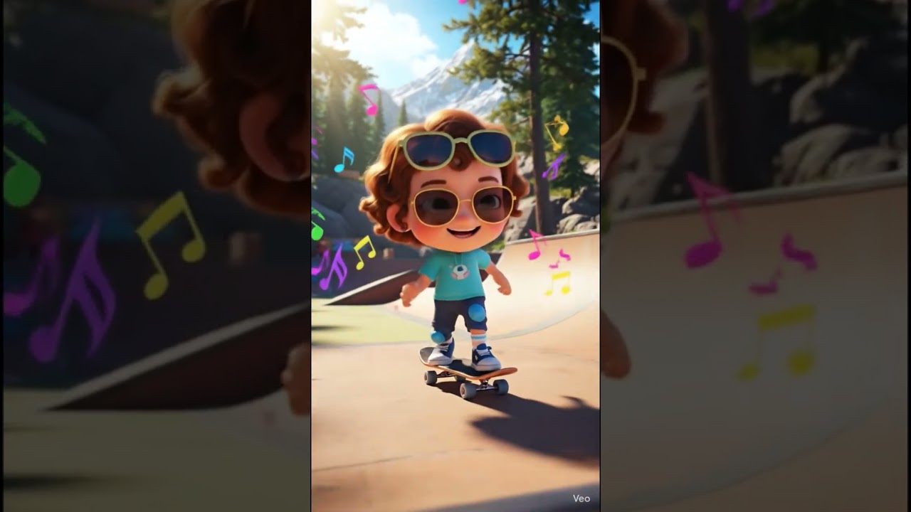 :"Skate queen in training! 😂💛 Wheels on, sass on 😘 