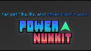 target @a, @s, @r and others don