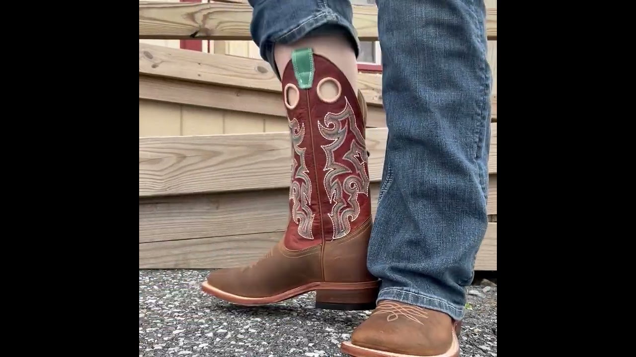Boulet Women's Volgo Amber And Hillbilly Golden Square Toe Boot 4926