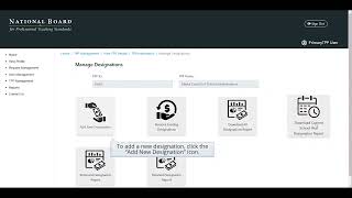 National Board Partner Portal: Funding Setup and Designation