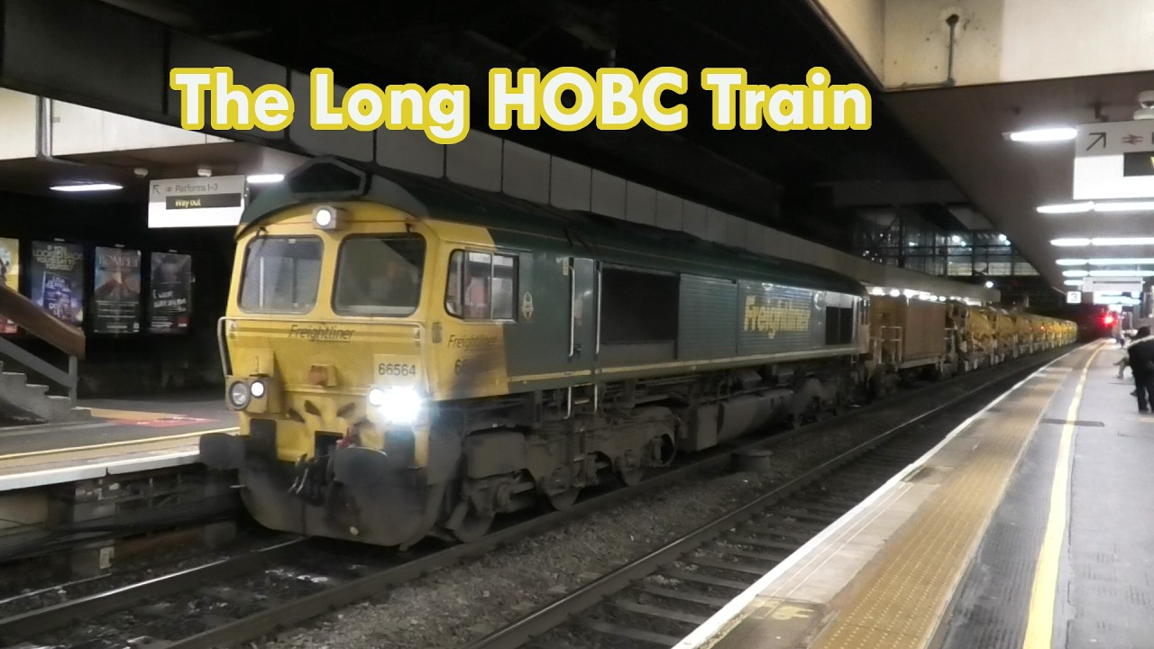 The Mega long HOBC train with 66564, 66588, 66534, plus. (The Longest Train)