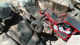 Wheelie up Helldorado waterfall BFE Moab Utah
