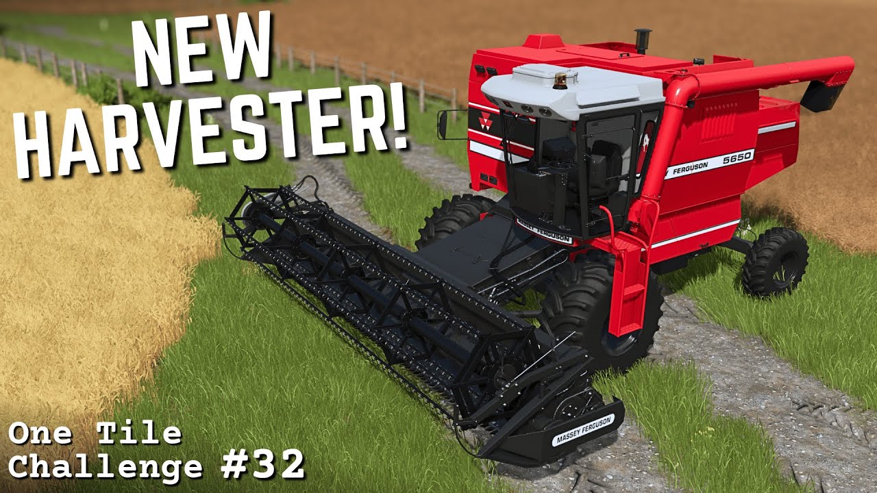 New harvester mid harvest?! - FS25 - Calm Lands - The One Tile Challenge E32
