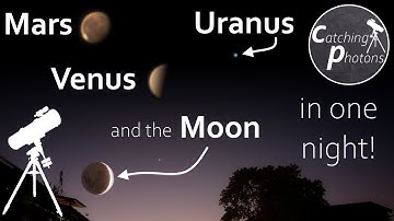 Astro-Vlog #3: Mars, Uranus, Venus and Moon trough my Telescope