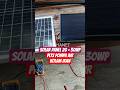 PLTS Sederhana untuk Pompa Kolam Ikan DC 12V Pakai Panel Surya 20WP + 30 W