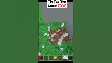 Minecraft : Tic Tac Toe Game ⭕❌..... #shorts #minecraft