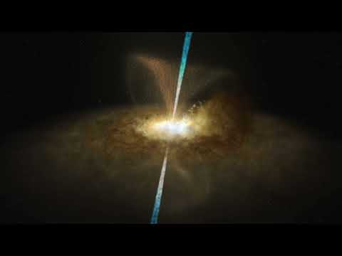 Artist’s Animation of the Active Galactic Nucleus of Messier 77