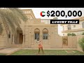 INSIDE A $200,000 LUXURY VILLA  WITH A PRIVATE BEACH | PALM JUMEIRAH ISLAND DUBAI