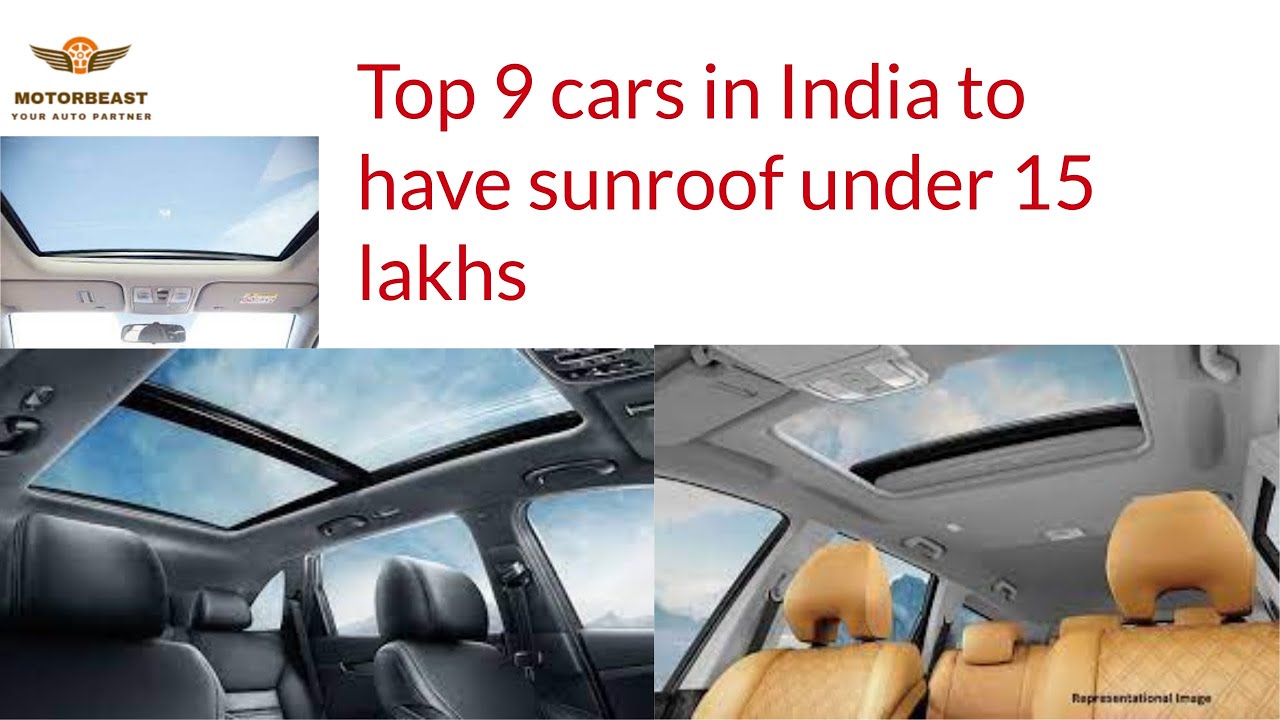 Top 9 cars in India to have sunroof under 15 lakhs by motorbeast