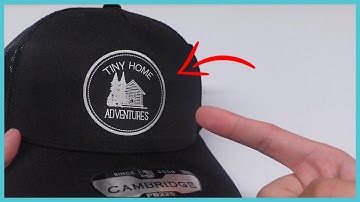 Pressing a Faux Leather Patch Onto a Trucker Hat | Stahls’ Hotronix Hat Cap Heat Press