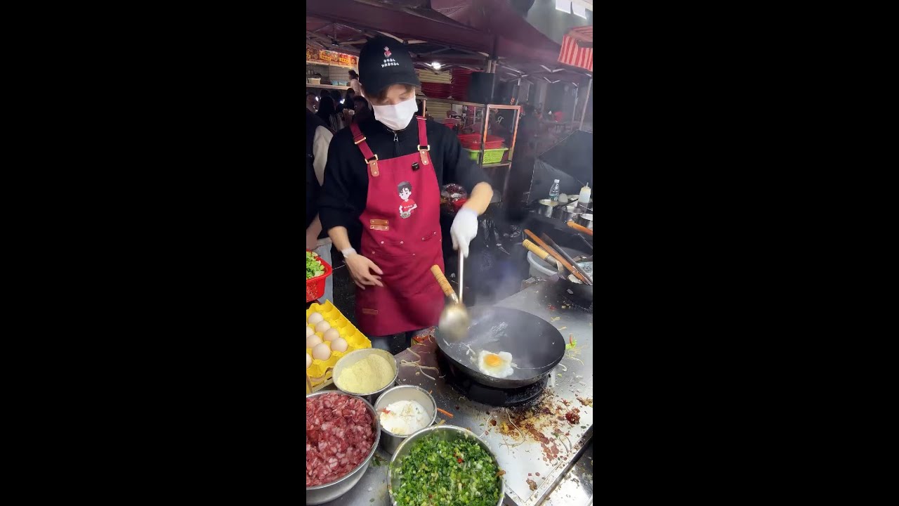 🔴 LIVE: Young Chinese Chef Stir-Frying Rice Noodles | Street Food POV in Action China