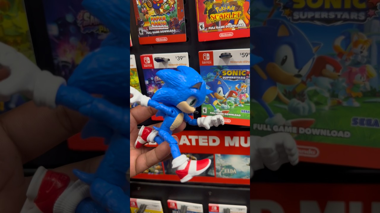 Recreating Sonic poses in GameStop