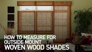 How to Measure Windows for Outside Mount Woven Wood Shades | Blinds.com
