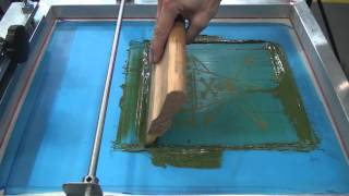 Learn How To Screen Print Tee Shirts: Doing A Print Stroke Without Flooding
