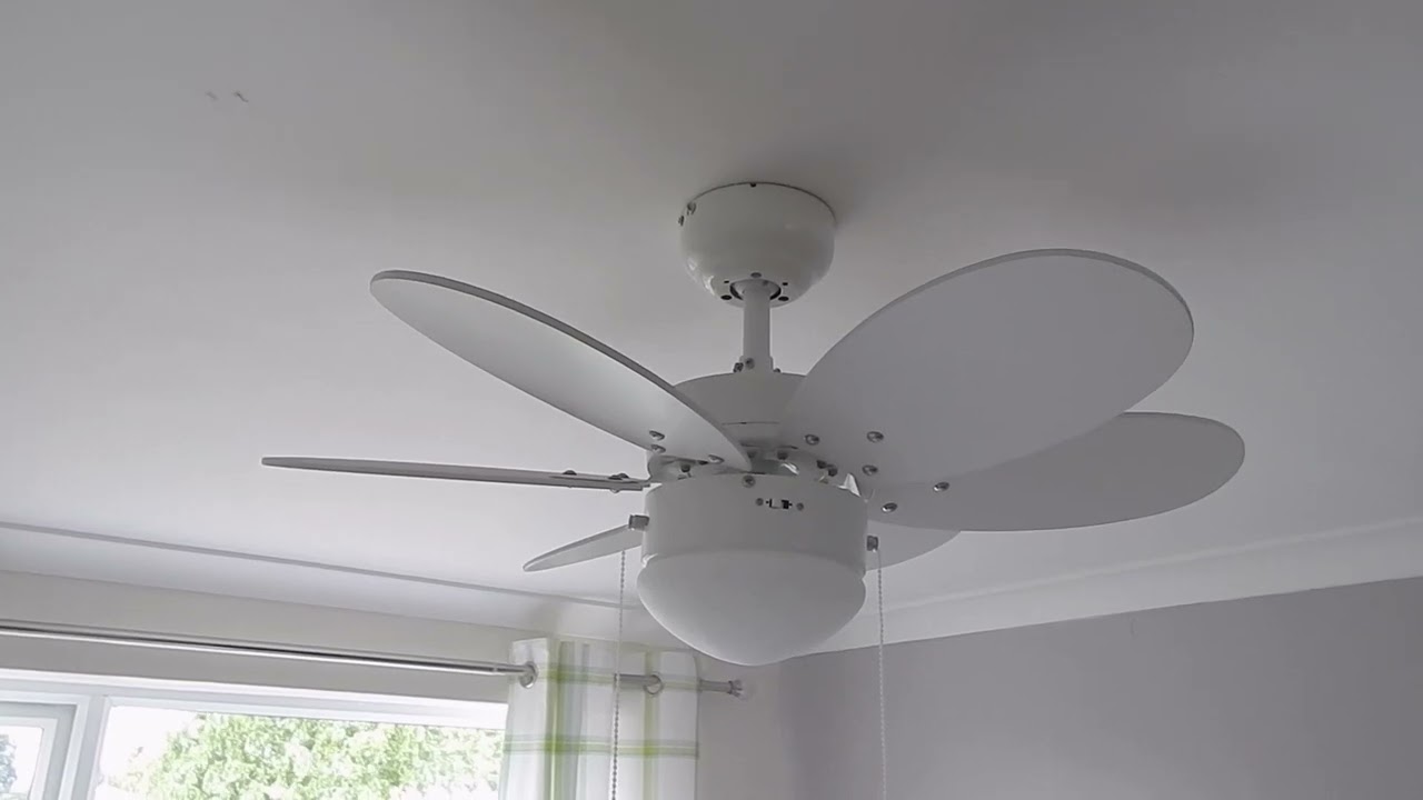 Westinghouse ceiling fan shown working. Purchased from Amazon 2 years ago. I give it 5 stars
