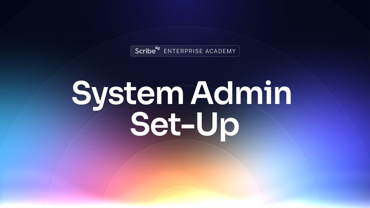 Enterprise Academy: System Admin Set-Up - YouTube
