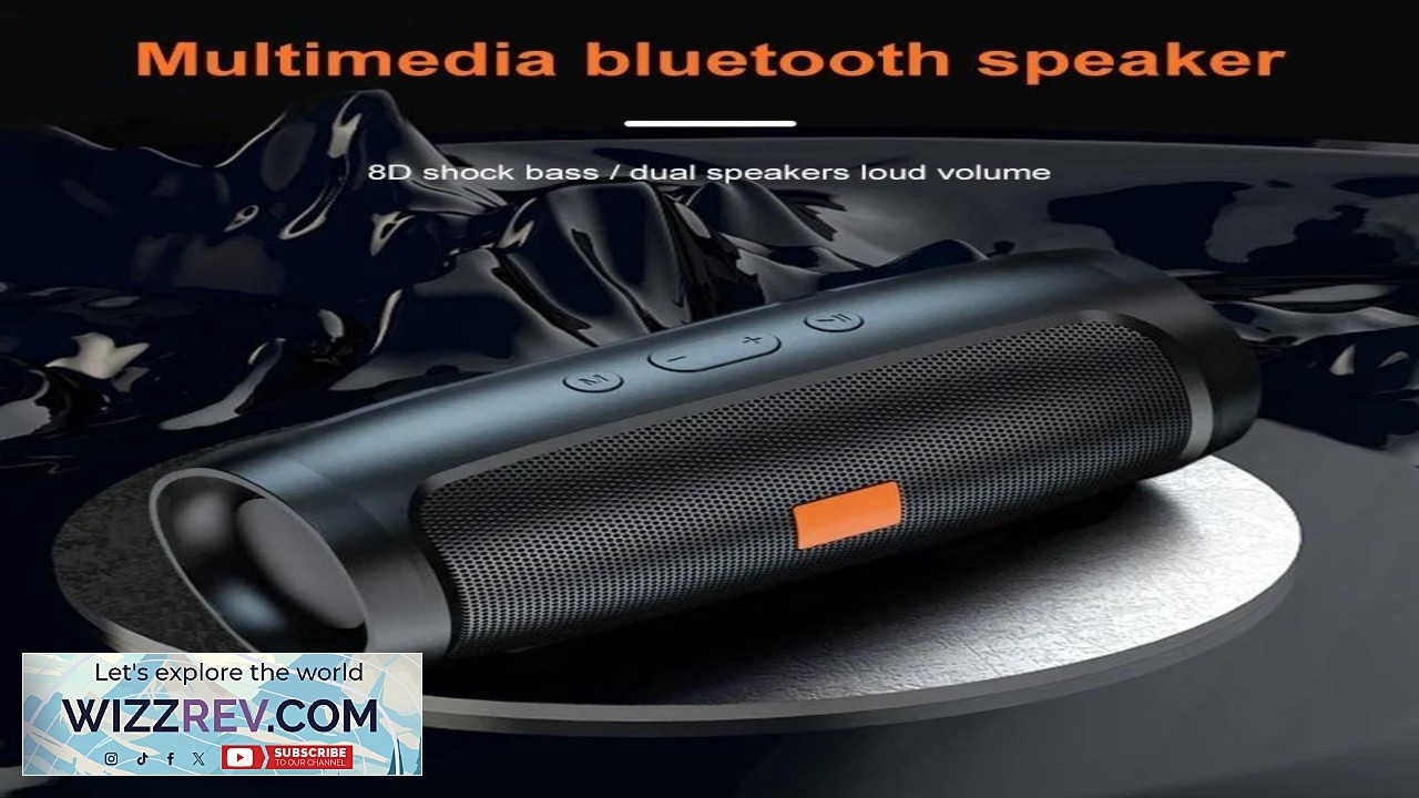 TF USB Bluetooth Speaker Dual Speaker Stereo Outdoor Tfusb Playback Fm Voice