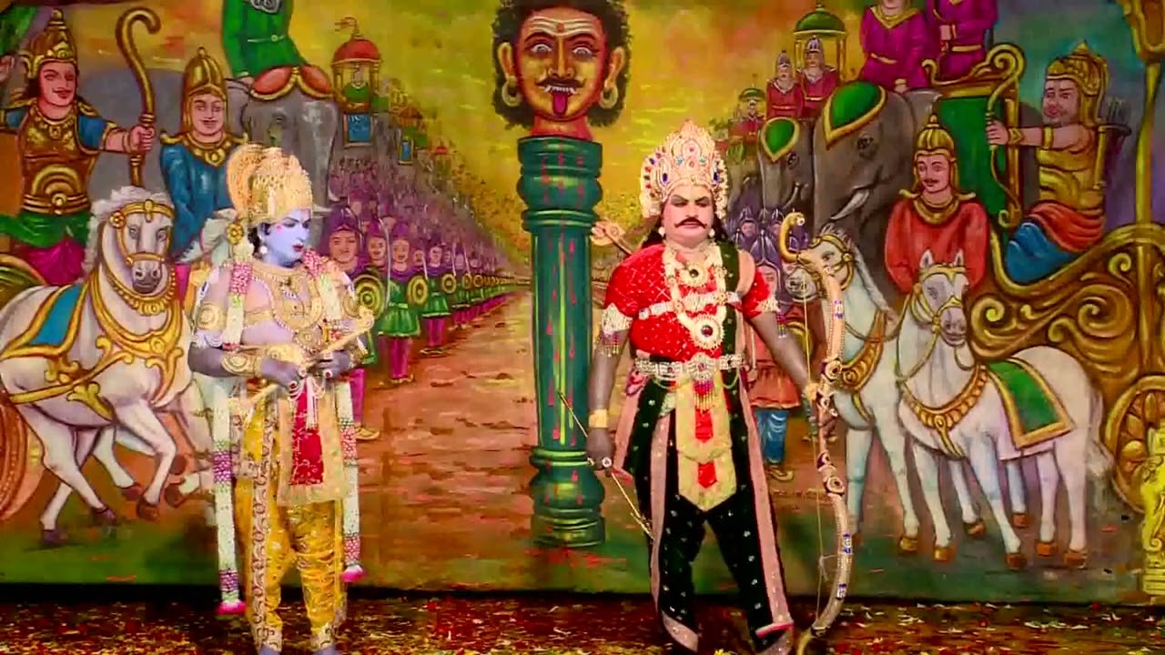 kurukshetra nataka krishna arjuna scene