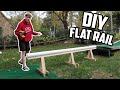 DIY SNOWBOARD FLAT RAIL (BACKYARD SET-UP)