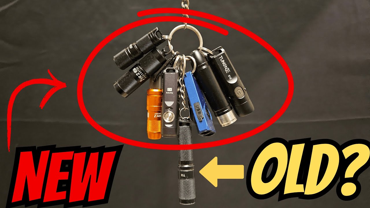 best rechargeable keyring flashlight BudaTao Emergency Keychain (3 in 1), Black & Silver Delivers 80 lumens Top 9 Best Keychain Flashlights