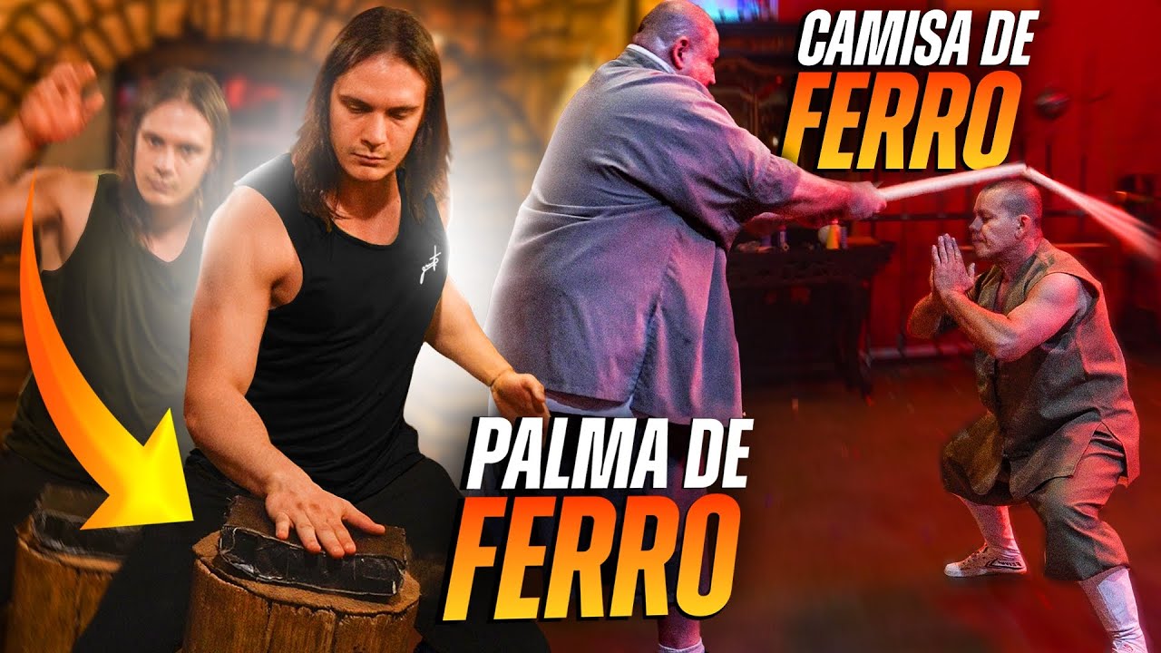 SHAOLIN KUNG FU TREINO QIGONG PALMA DE FERRO E CAMISA DE FERRO