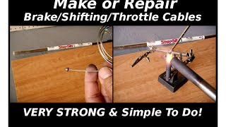 How To Repair Brake/Throttle Cable Ends! (The Right Way)