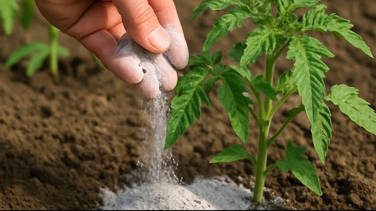 اضف هذا لجميع الخضروات ونباتات الزينة والاشجار تذهر وتثمر فورا وبلا توقف مهما كان عمرها