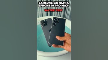 DROPPING iPhone 16 Pro Max & S25 Ultra in WATER – Shocking Result! 🤯