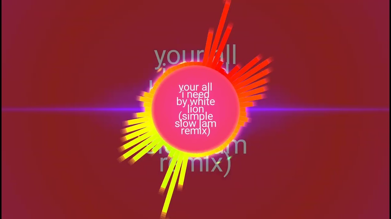 Your all I need by white lion (simple slow jam remix)
