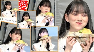 堀未央奈、顔サイズ級のハンバーガーをパクり！ハンバーガー愛を語る　『WAYBACK BURGERS』オープン記念イベント