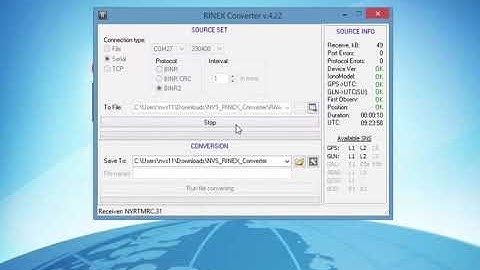 NV08C-RTK-M RAW to RINEX Conversion