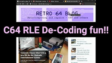 C64 Run Length De-coding (RLE) program