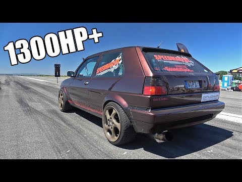 1300hp Volkswagen Golf 2 In Action Fastest Golf 2 In The