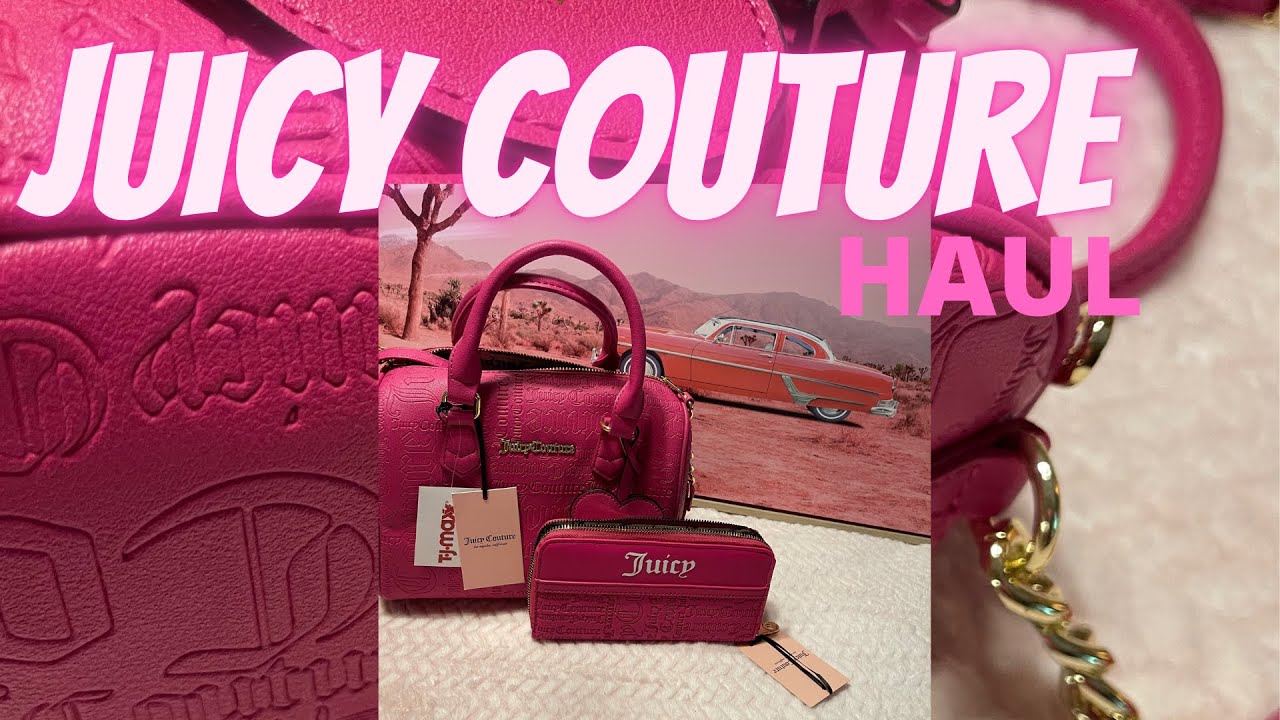 Juicy Couture, Bags, Juicy Couture Black Deboss Speedy Satchel