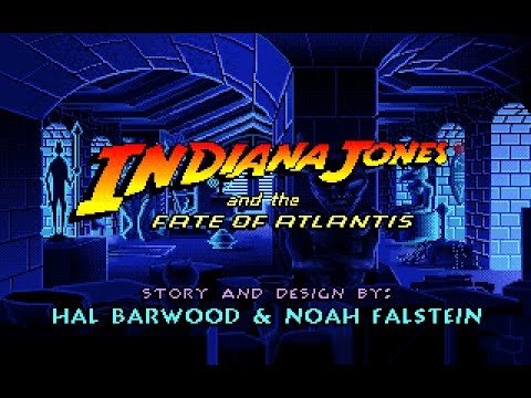 Indiana Jones and the Fate Of Atlantis (PC/DOS) Longplay, 1992, LucasArts™