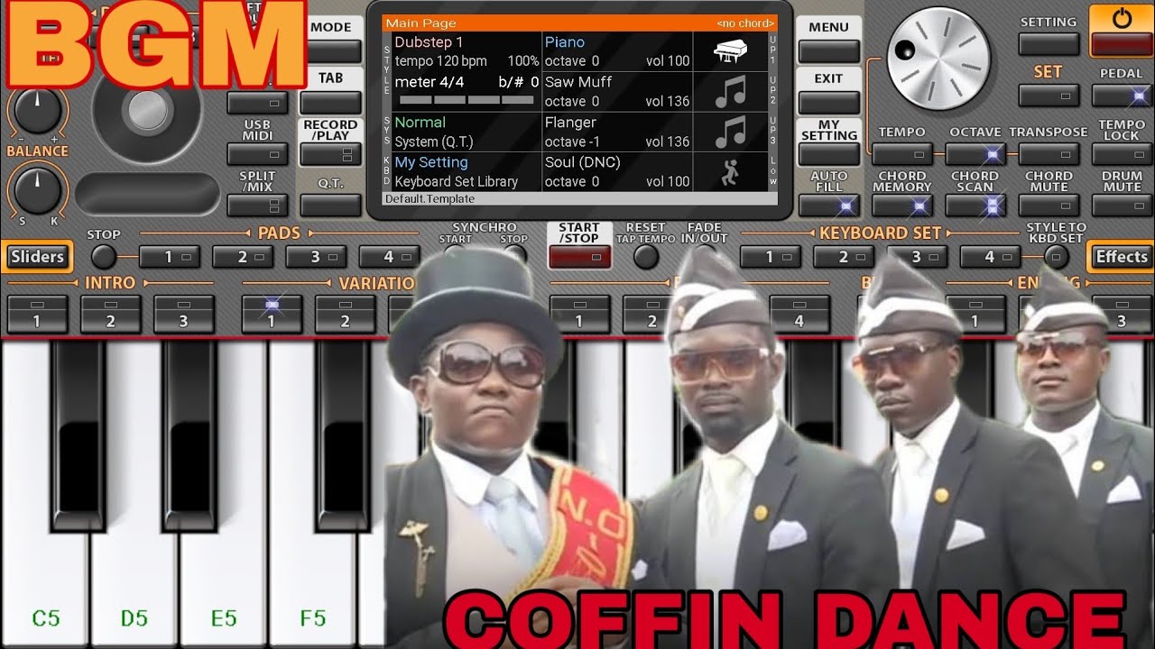 Download How to play COFFIN DANCE 😁 in Piano 🎹 ORG 2020🔥🔥