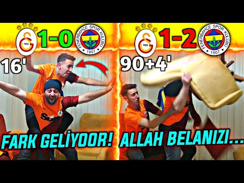 FANATİK GALATASARAYLILAR FENERBAHÇE DERBİSİNİ İZLERSE |GALATASARAY 1-2 FENERBAHÇE|