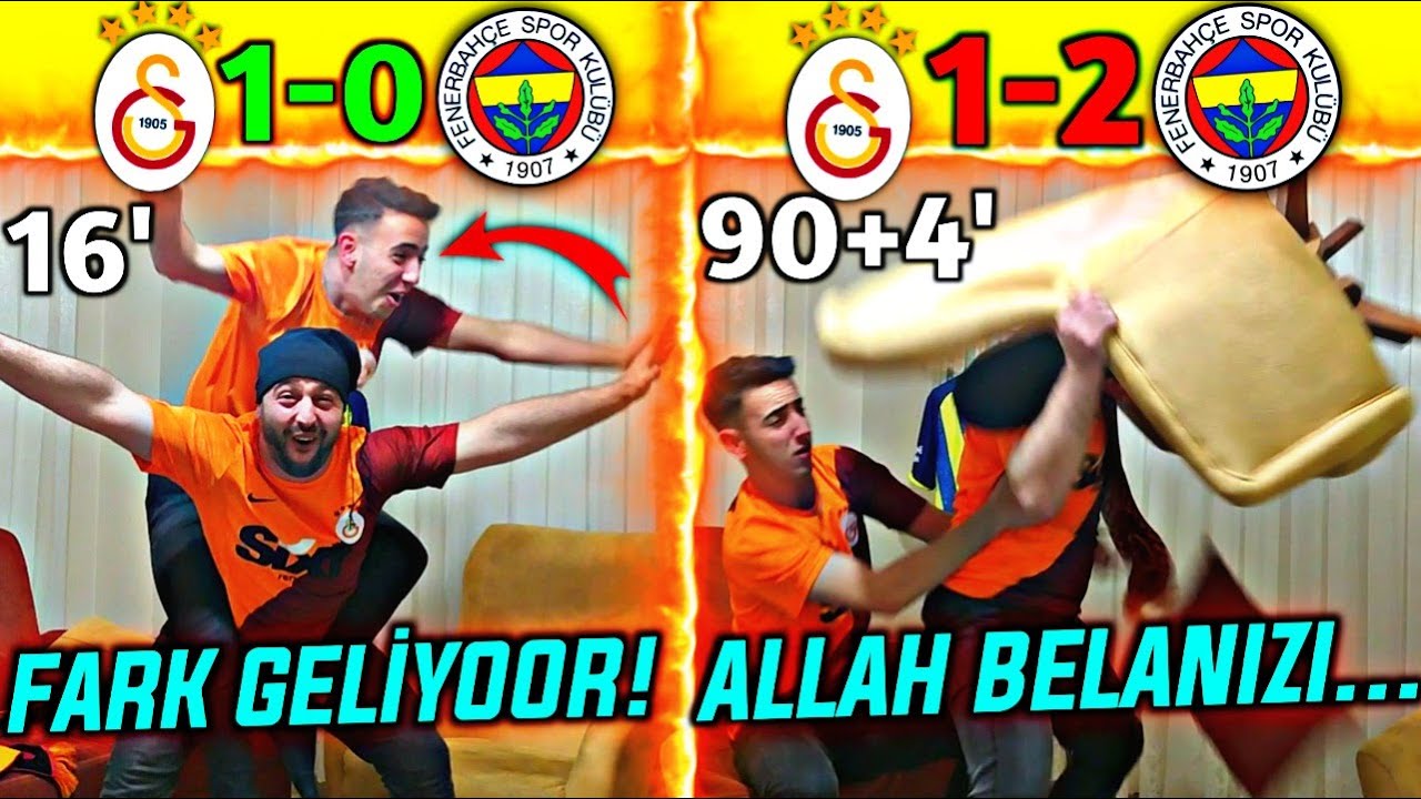 FANATİK GALATASARAYLILAR FENERBAHÇE DERBİSİNİ İZLERSE |GALATASARAY 1-2 FENERBAHÇE|