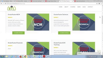 Oracle Fusion Cloud Training RTL Technologies 8885589062