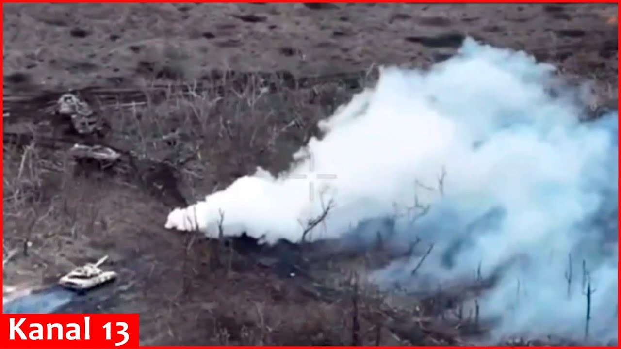 Russian tank that attacked Ukrainian army position, came under fire ...