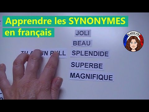Apprendre les SYNONYMES en français : joli-beau/aimer-adorer - vidéo 20 FR/IT/EN
