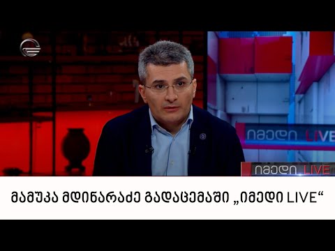 „ქართული ოცნების“ აღმასრულებელი მდივანი მამუკა მდინარაძე გადაცემაში „იმედი LIVE“