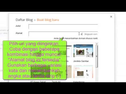 Cara Membuat Blog Gratis Blogspot