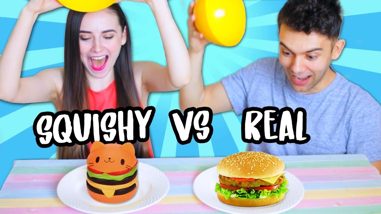 Squishy Food vs Real Food Challenge!