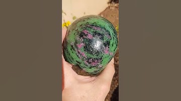 Ruby Zoisite Crystal Half Jaw Skull