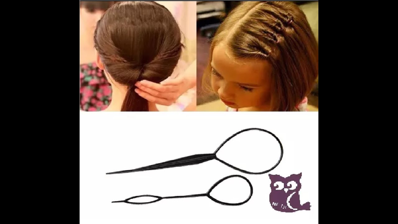 Петелька для волос TOPSY TAIL и прическа хвост навыворот деткам