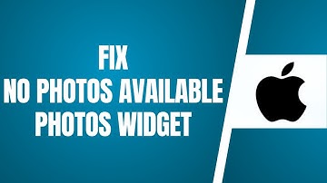 How To Fix No Photos Available Photos Widget | No Content Available Photos Widget iPhone